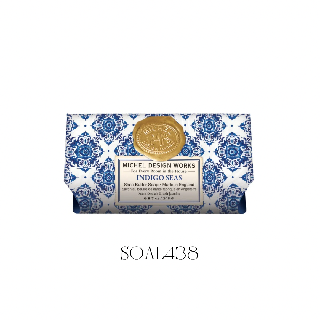 Indigo Seas Large Bath Soap - Pack of 3