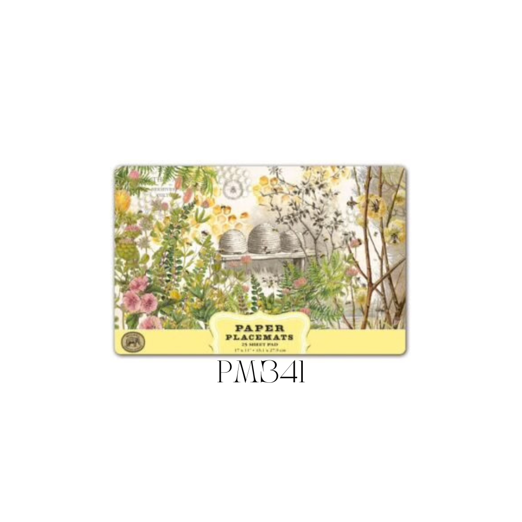 Honey and Clover Paper Placemats - Pack of 3