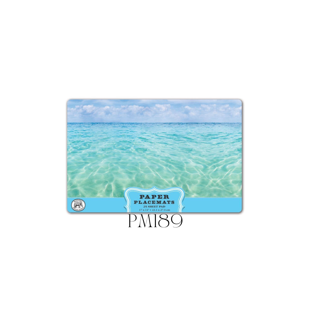 Beach Paper Placemats - Pack of 3
