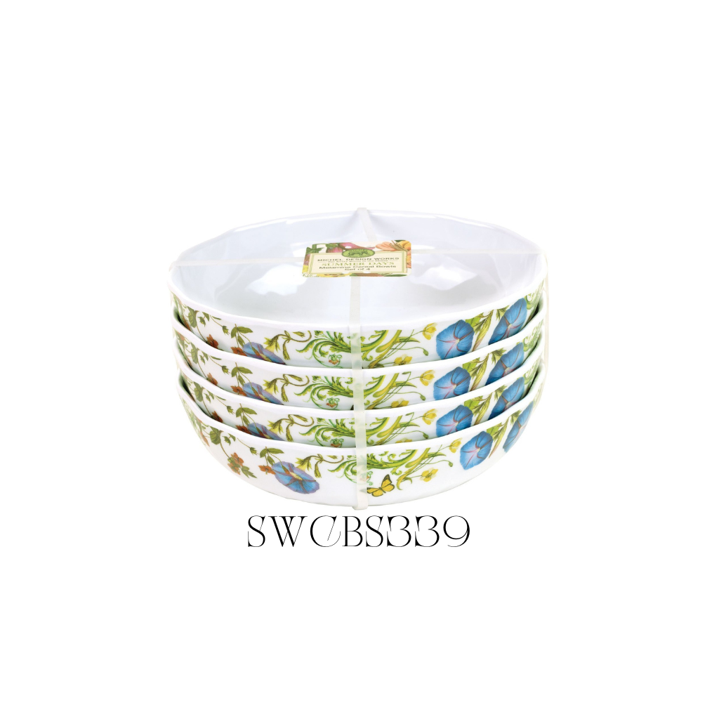 Summer Days Melamine Cereal Bowls - Pack of 2 Sets