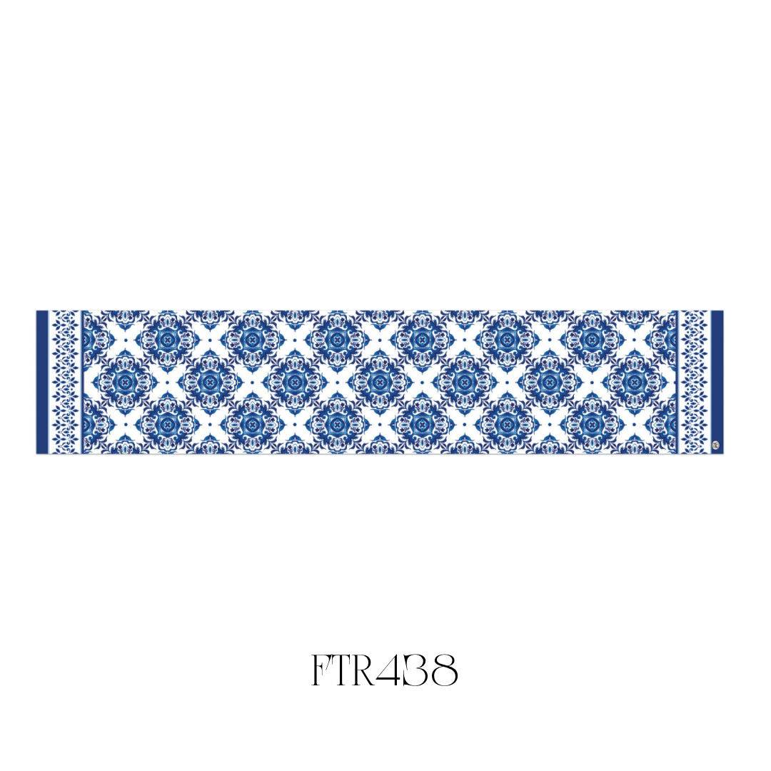 Indigo Seas Cotton Table Runner - Pack of 2