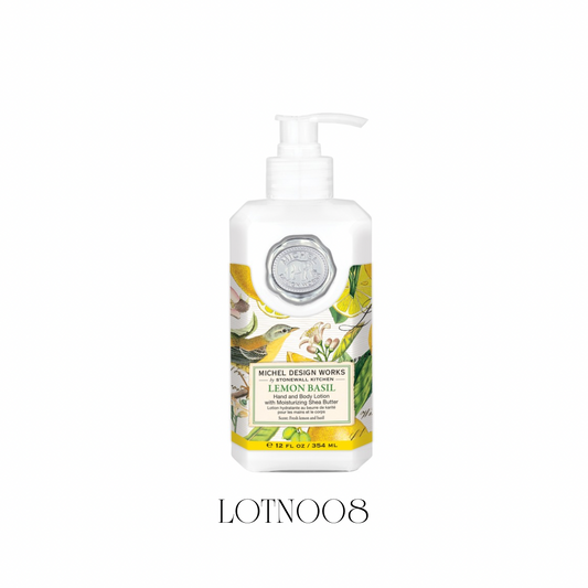 Lemon Basil New Shape Hand and Body Lotion - Pack of 4