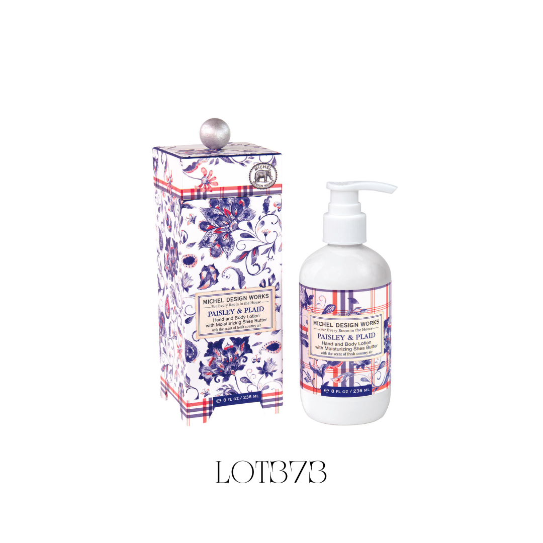 Paisley and Plaid Hand and Body Lotion - Pack of 3