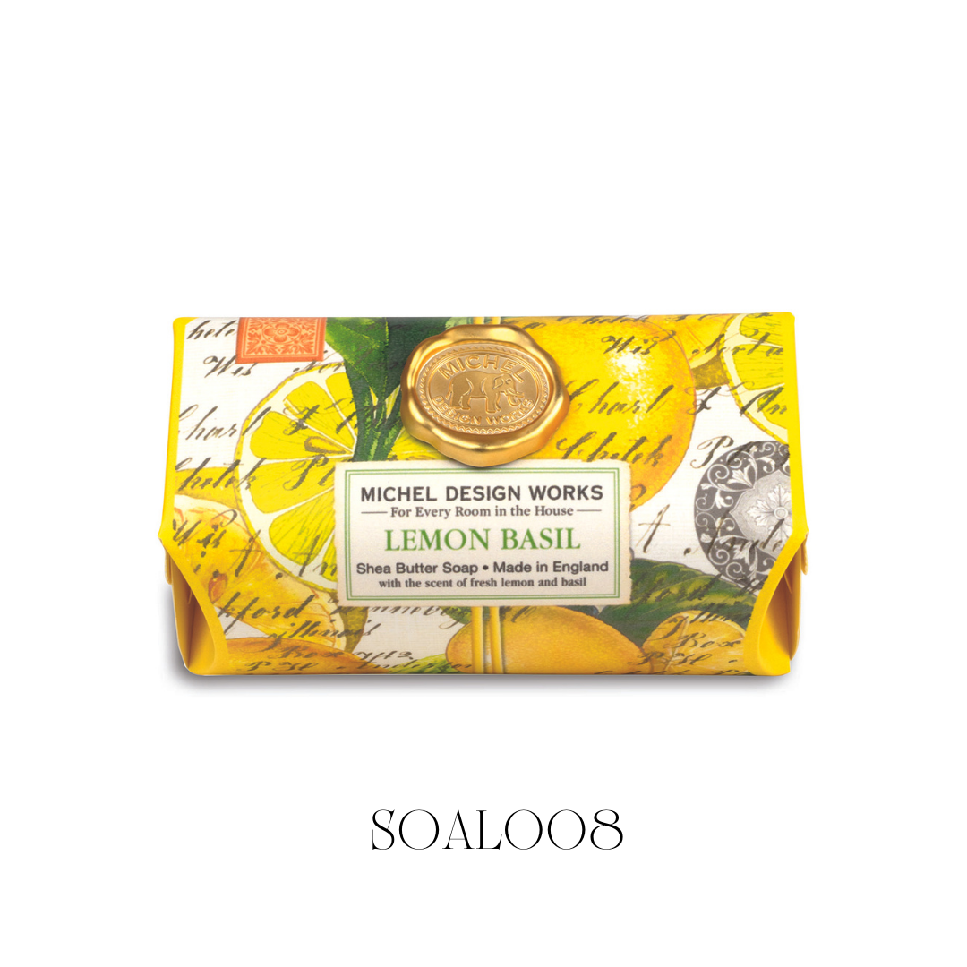 Lemon Basil Large Bath Soap - Pack of 3