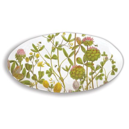 Honey and Clover Melamine Oval Platter - Pack of 2