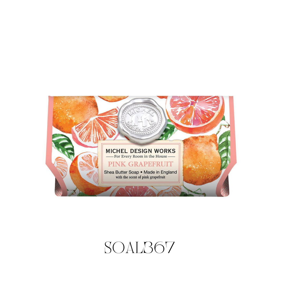 Pink Grapefruit Large Bath Soap - Pack of 3