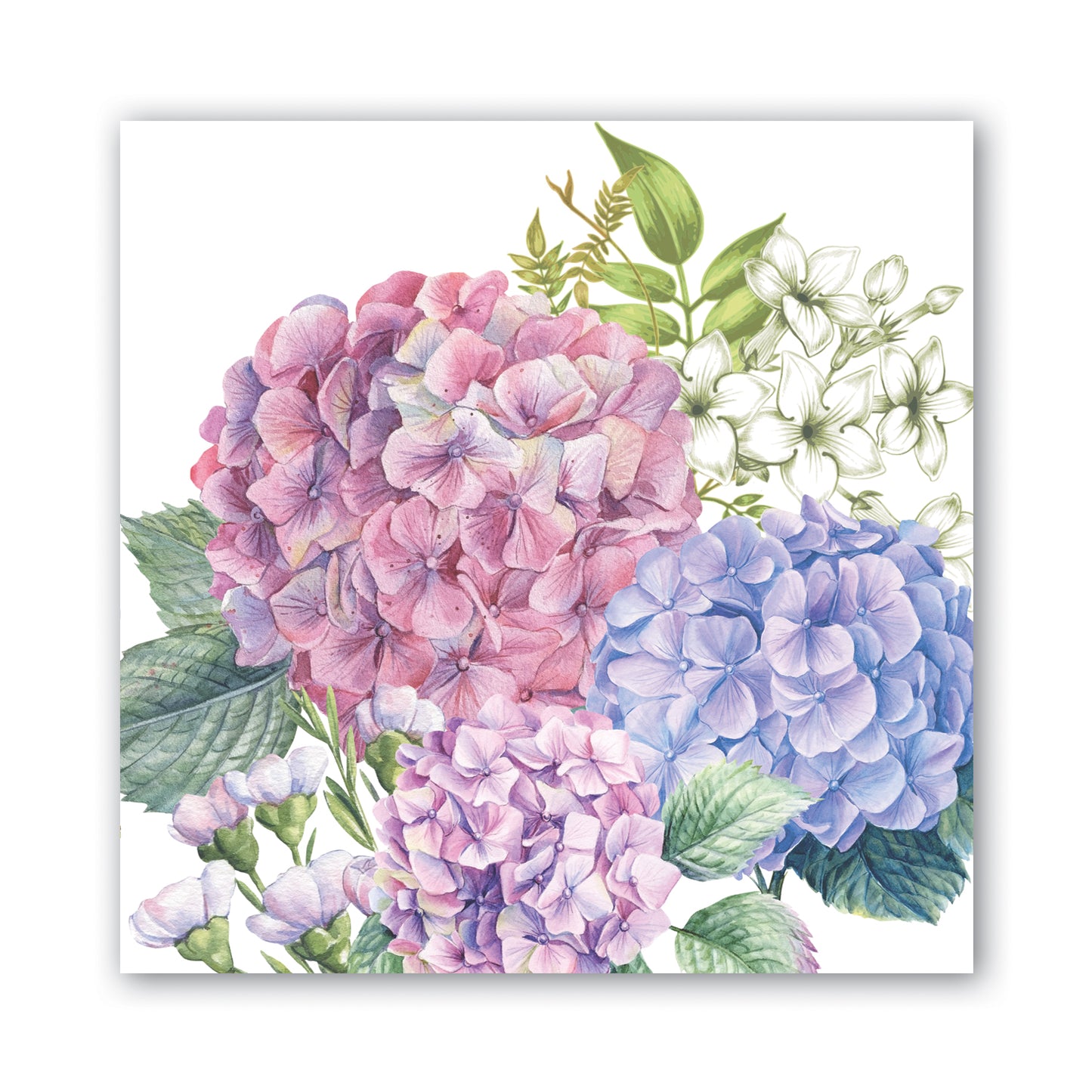 Wild Hydrangea Luncheon Napkin - Pack of 6