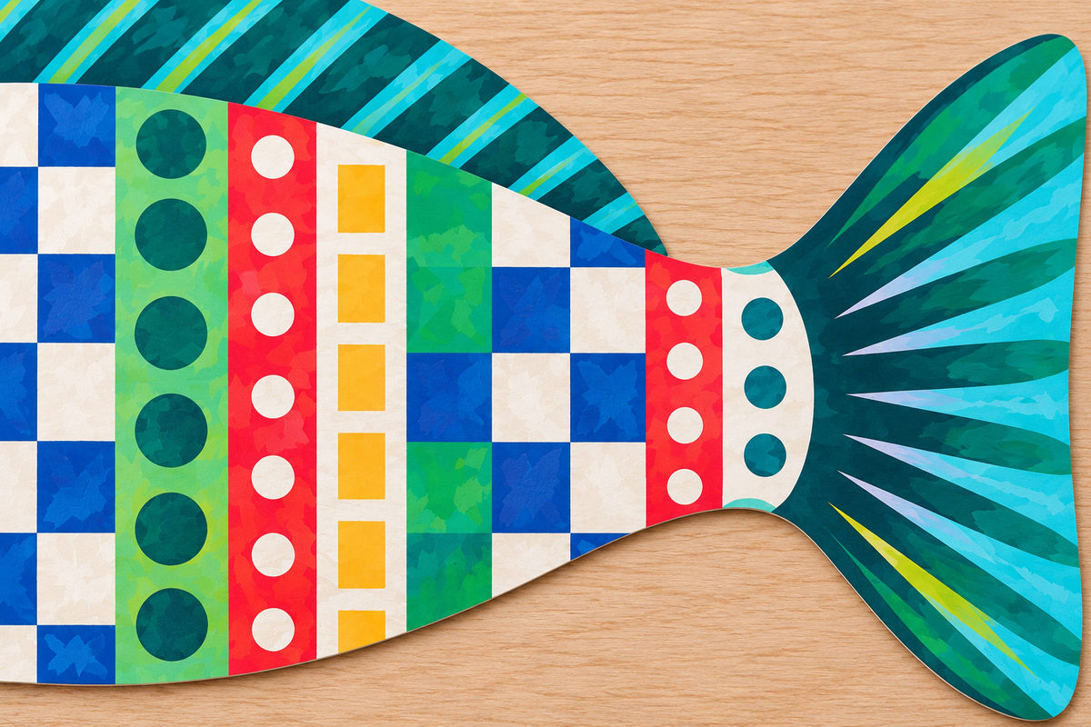 Go Fish Die-Cut Placemats - Set of 12