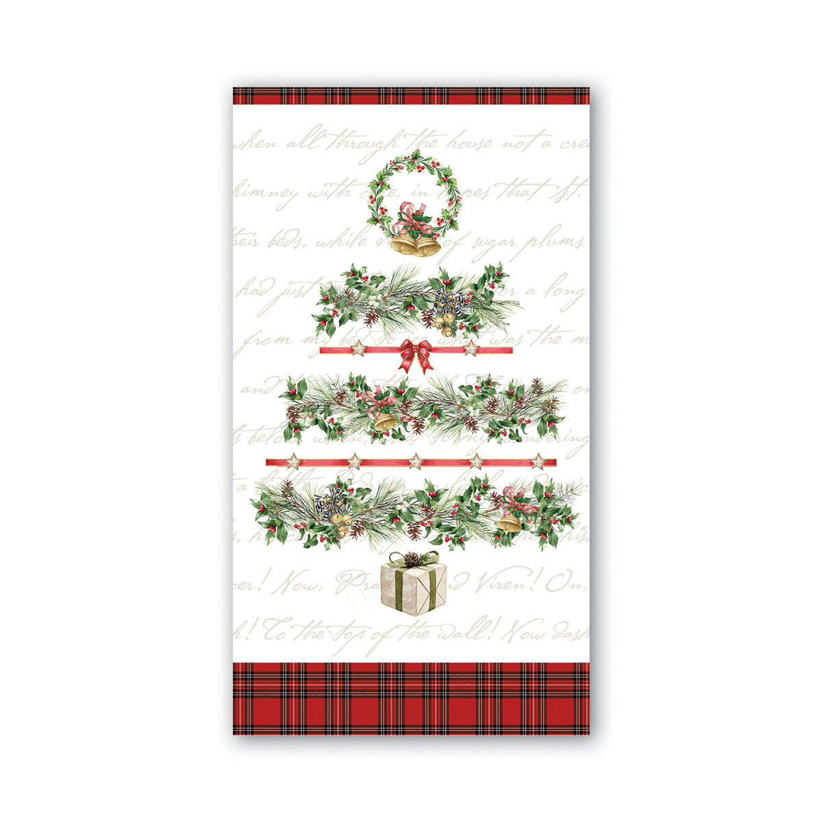 Holiday Garland Hostess Napkin - Pack of 6