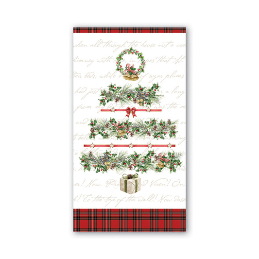 Holiday Garland Hostess Napkin - Pack of 6