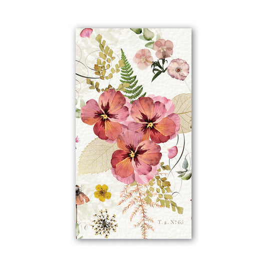 Pressed Flowers Hostess Napkin - Pack of 6
