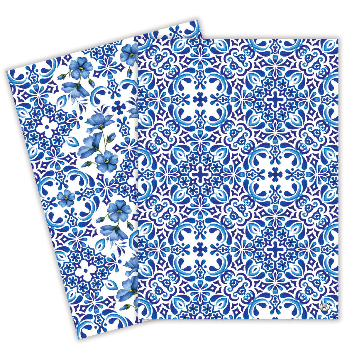 Indigo Seas Kitchen Towel - Set of 2 - Pack of 3