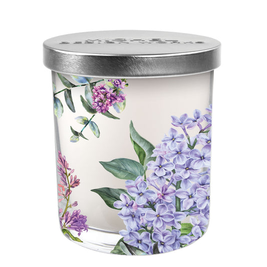French Lilacs Decorative Glass Candle - Pack of 4