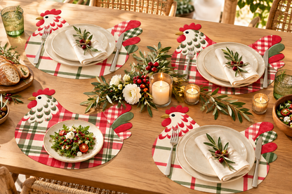 Winner Winner Christmas Dinner Placemats - Set of 12