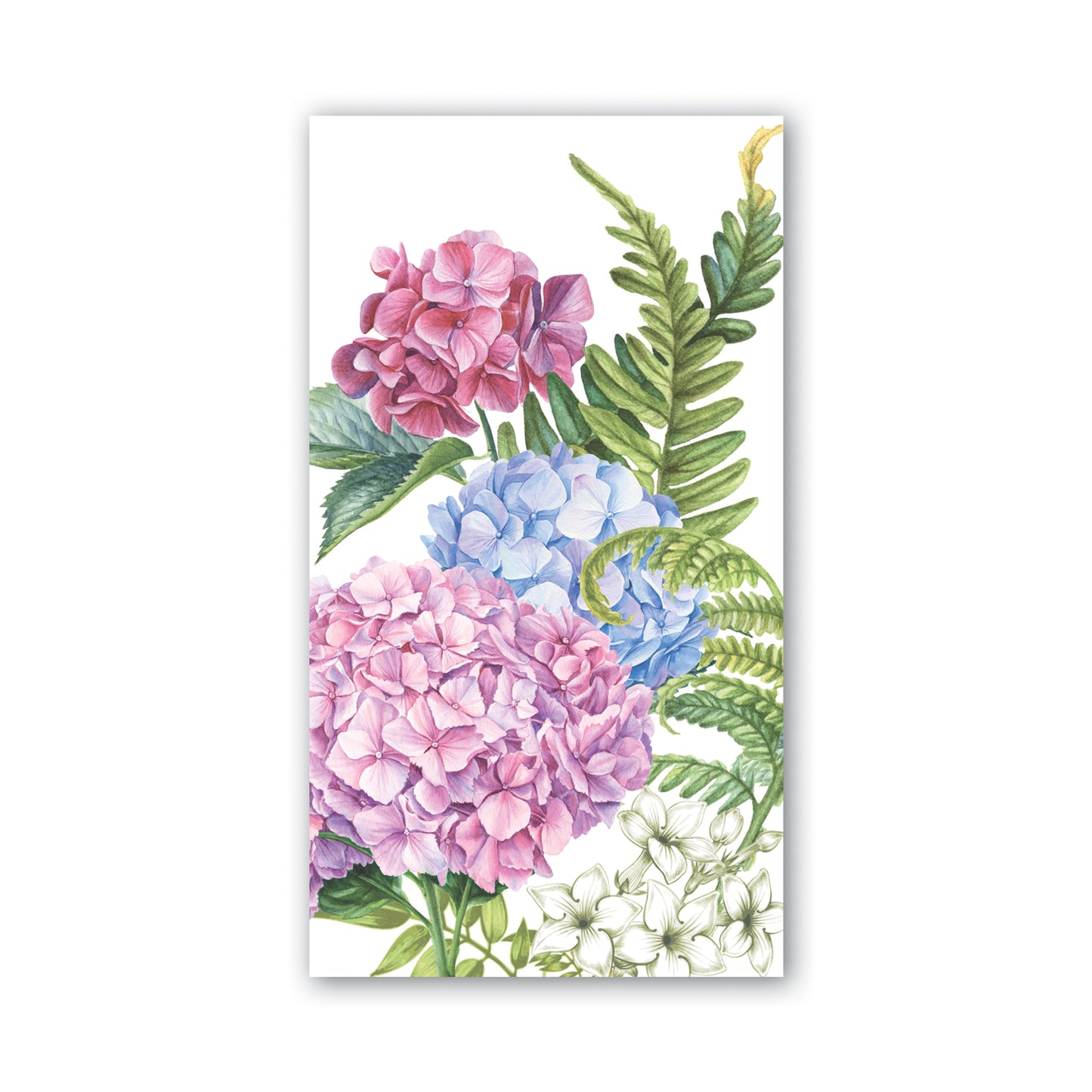 Wild Hydrangea Hostess Napkin - Pack of 6