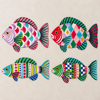 Go Fish Die-Cut Placemats - Set of 12