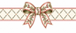 Christmas Botanical Bow Napkin Rings - Set of 8