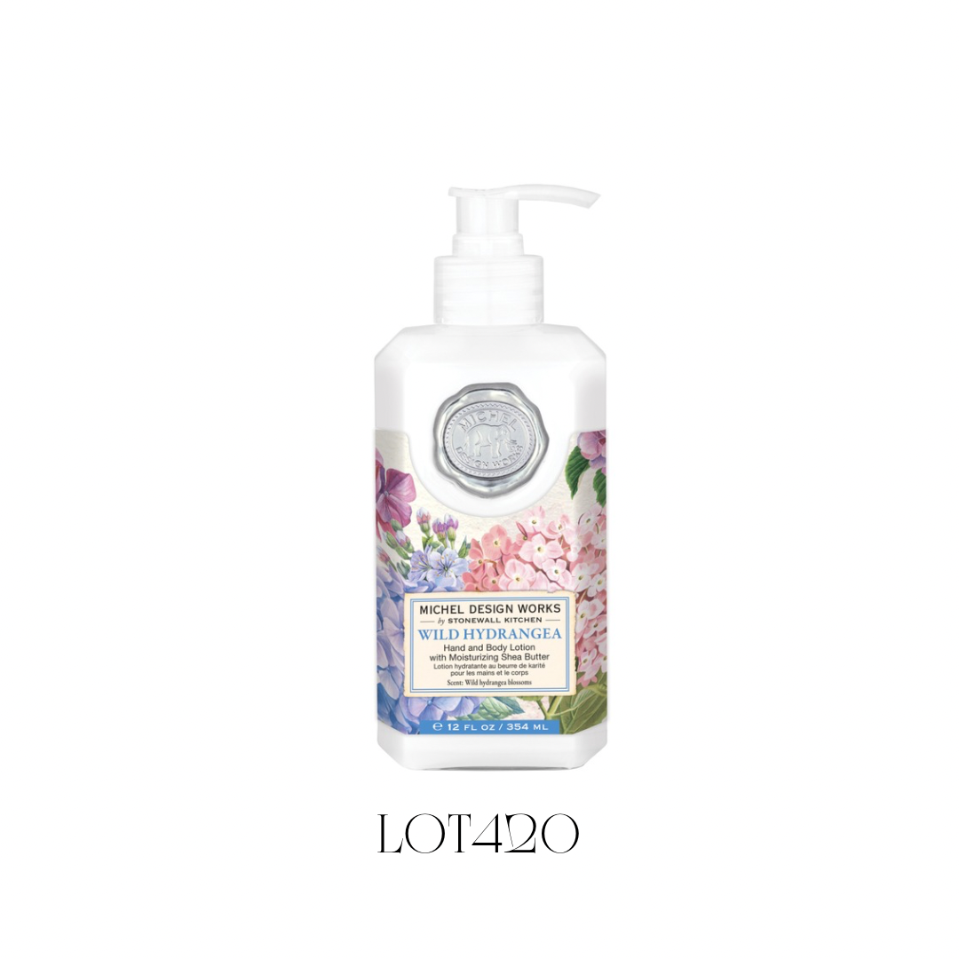 Wild Hydrangea New Shape Hand and Body Lotion - Pack of 4