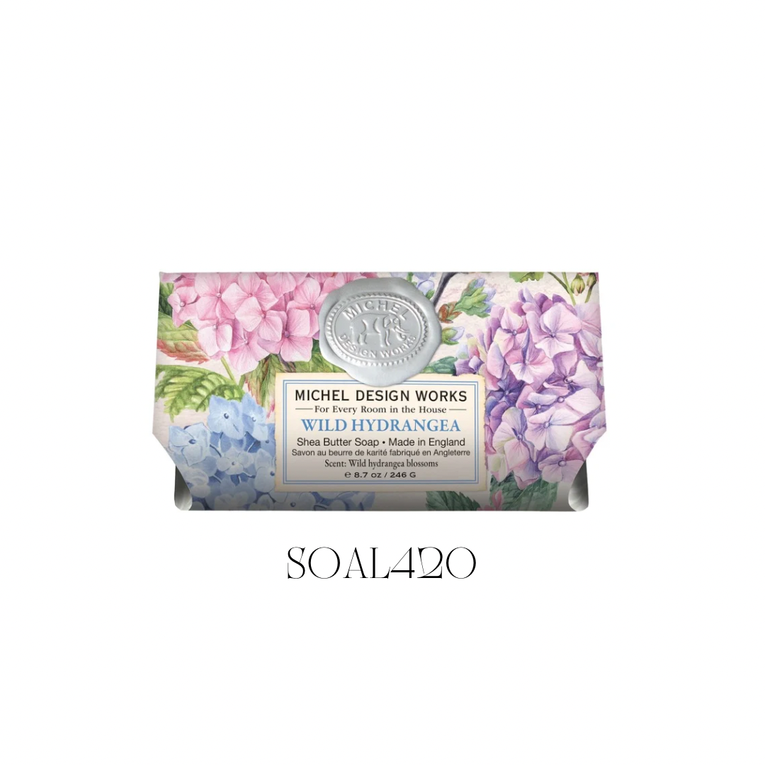 Wild Hydrangea Large Bath Soap - Pack of 3