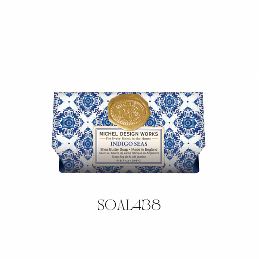 Indigo Seas Large Bath Soap - Pack of 3