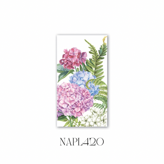 Wild Hydrangea Hostess Napkin - Pack of 6