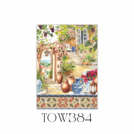 Tuscan Terrace Kitchen Towel - Pack of 3