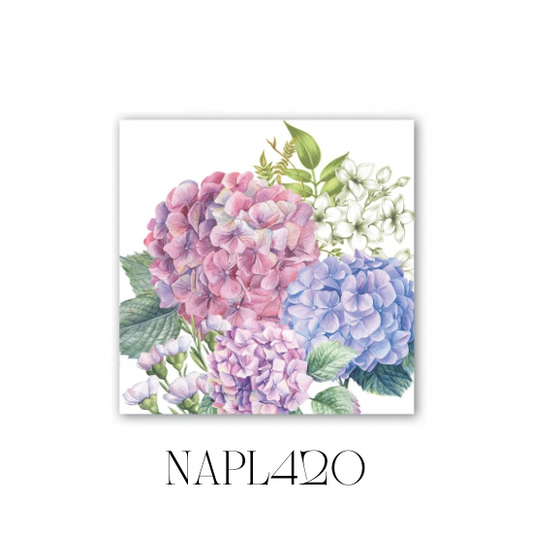 Wild Hydrangea Luncheon Napkin - Pack of 6