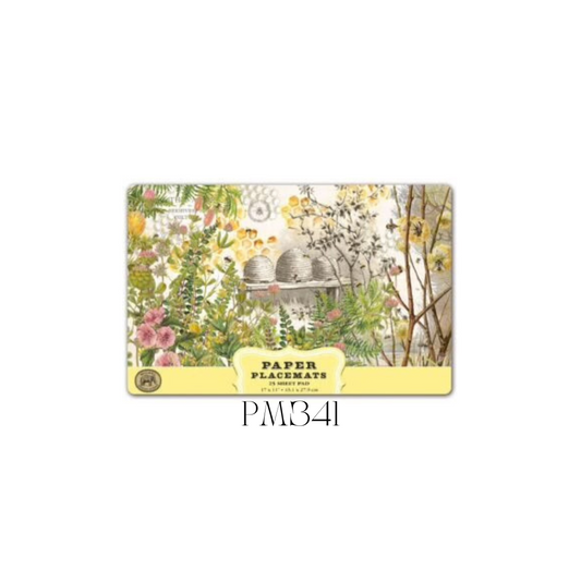 Honey and Clover Paper Placemats - Pack of 3