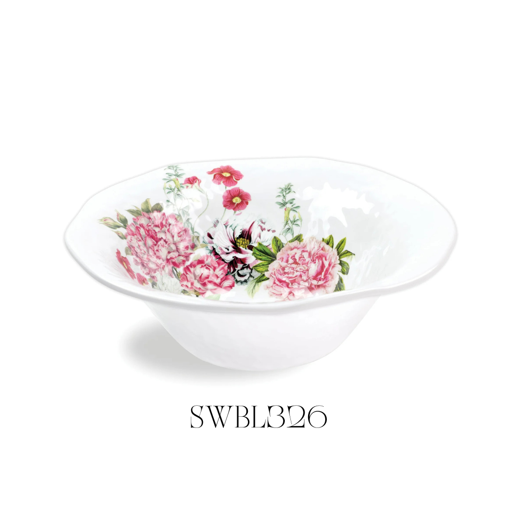 Garden Melody Melamine Large Bowl - Pack of 2