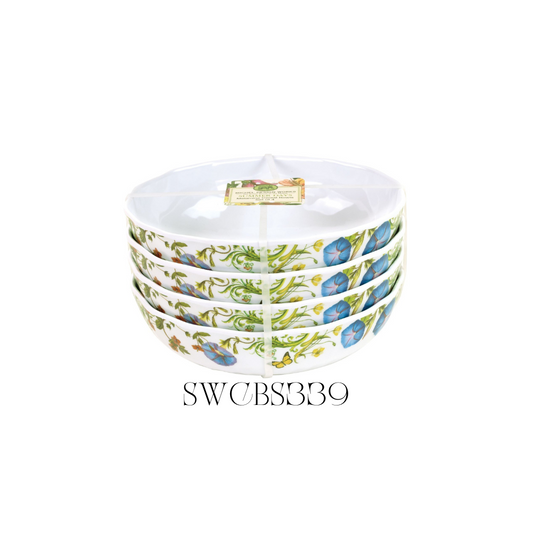 Summer Days Melamine Cereal Bowls - Pack of 2 Sets