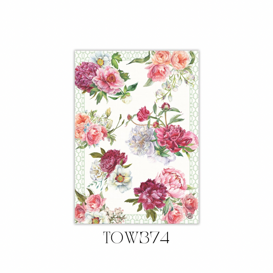 Blush Peony Kitchen Towel - Pack of 3