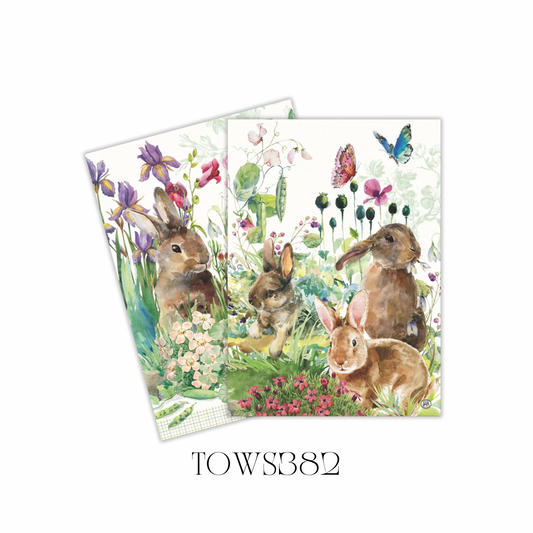 Bunny Meadow Kitchen Towel - Set of 2 - Pack of 3