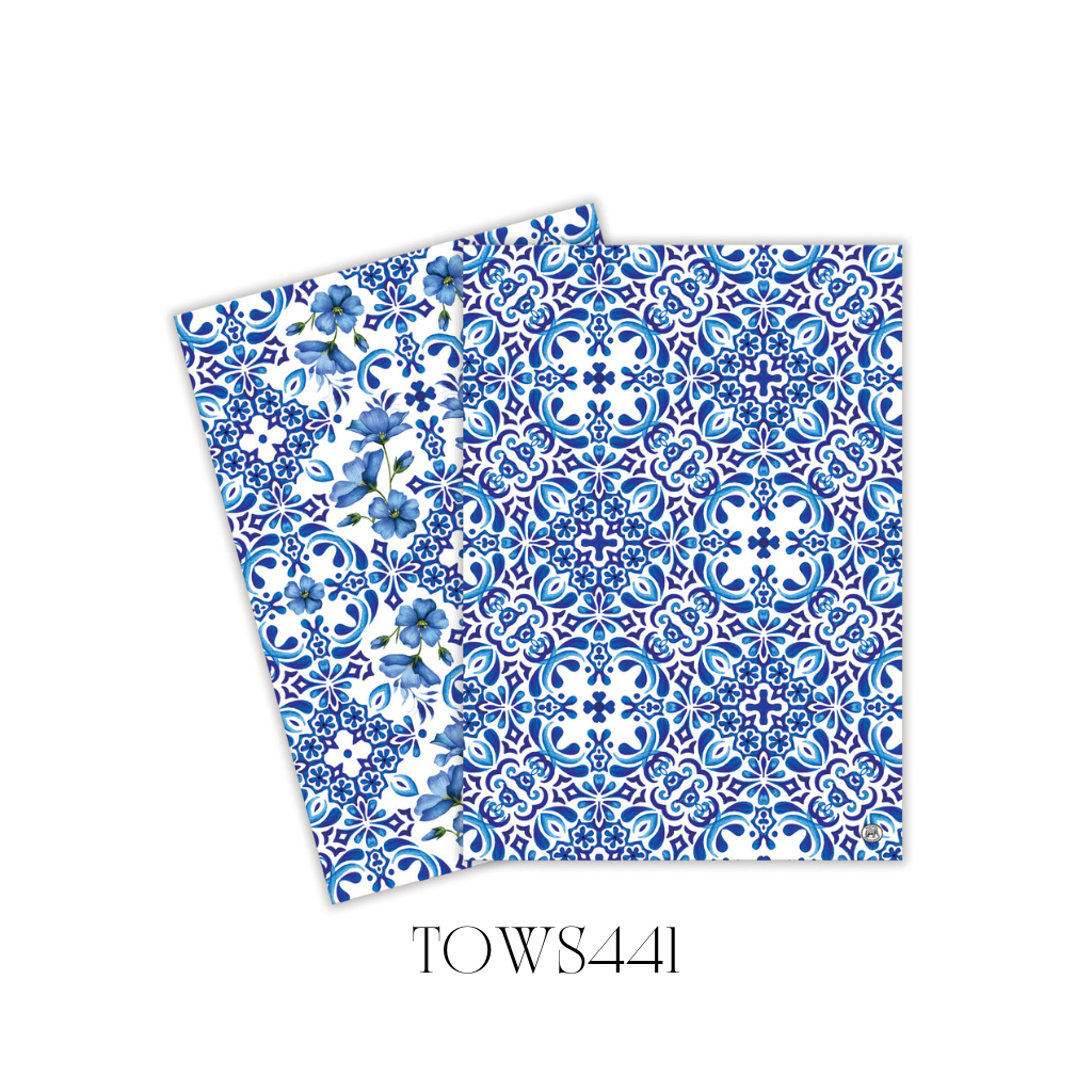 Indigo Seas Kitchen Towel - Set of 2 - Pack of 3