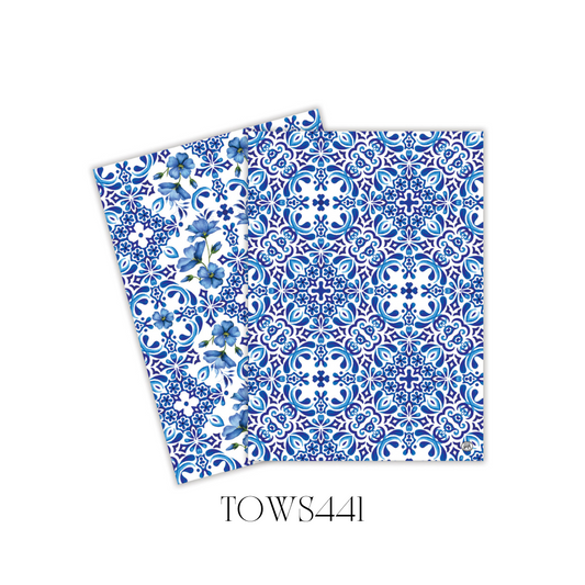 Indigo Seas Kitchen Towel - Set of 2 - Pack of 3