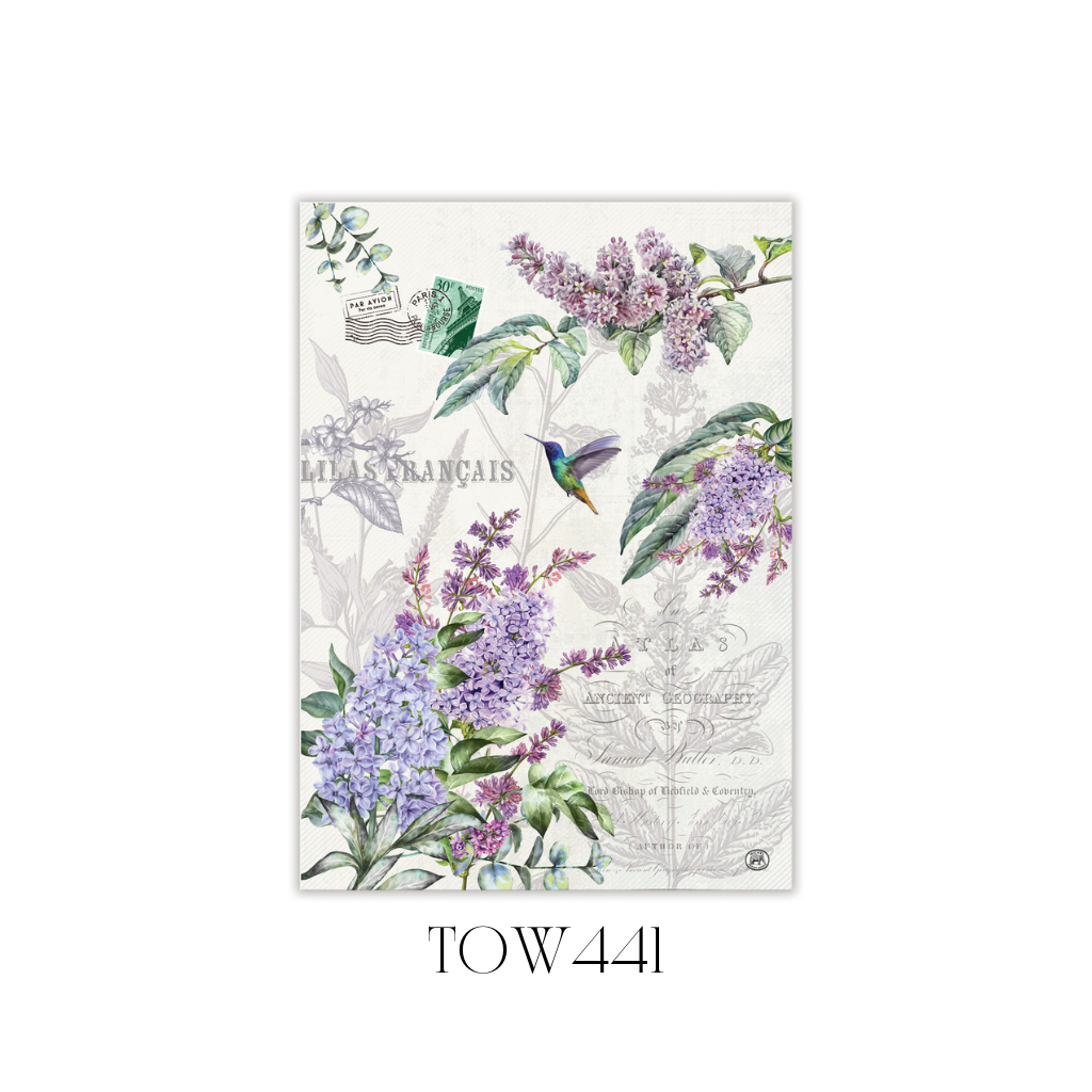 French Lilacs Kitchen Towel - Pack of 3