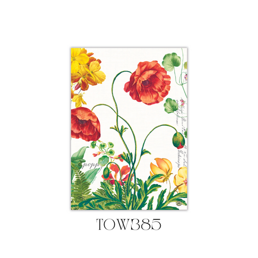 Poppies and Posies Kitchen Towel - Pack of 2