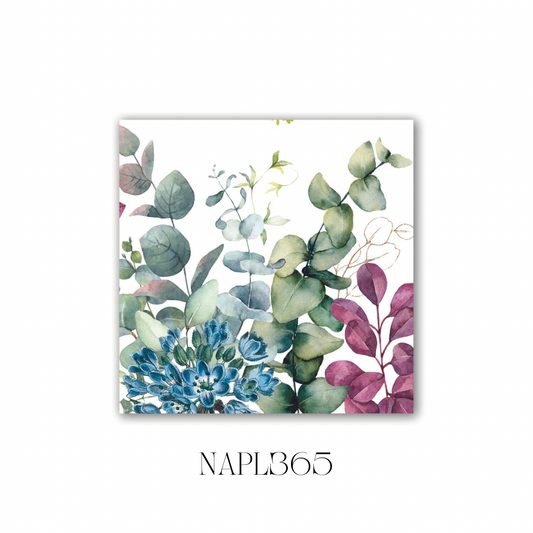 Eucalyptus and Mint Luncheon Napkin - Pack of 6