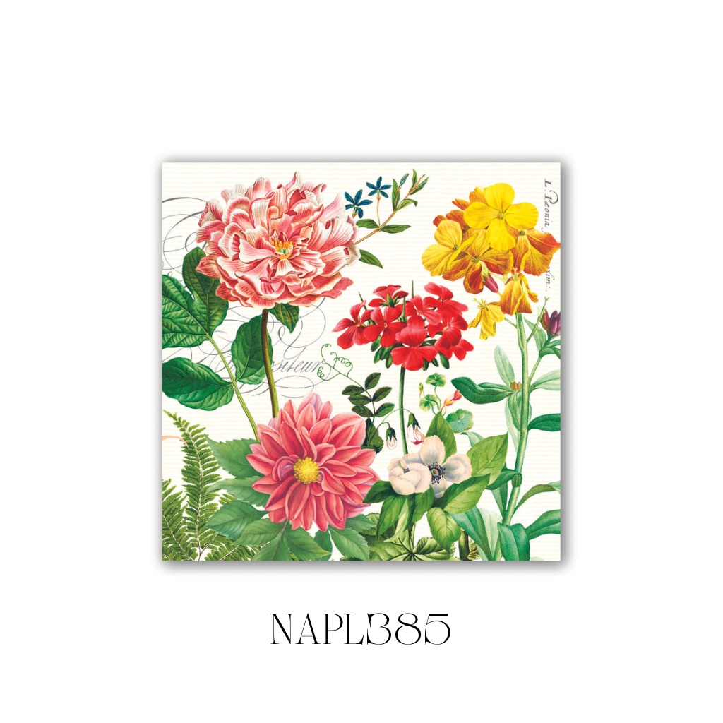 Poppies and Posies Luncheon Napkin - Pack of 6