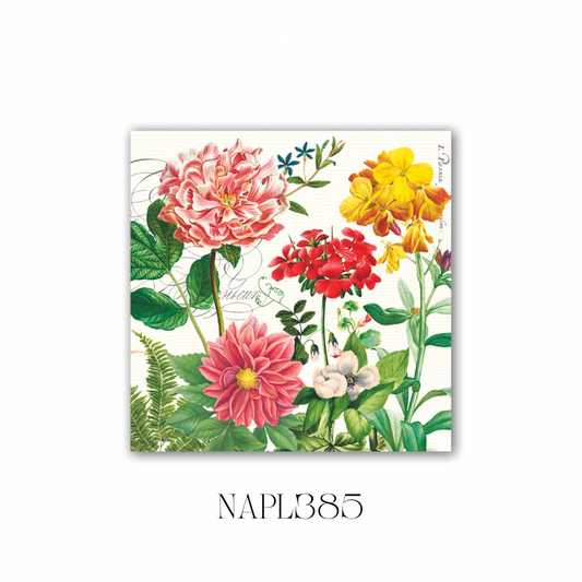 Poppies and Posies Luncheon Napkin - Pack of 6