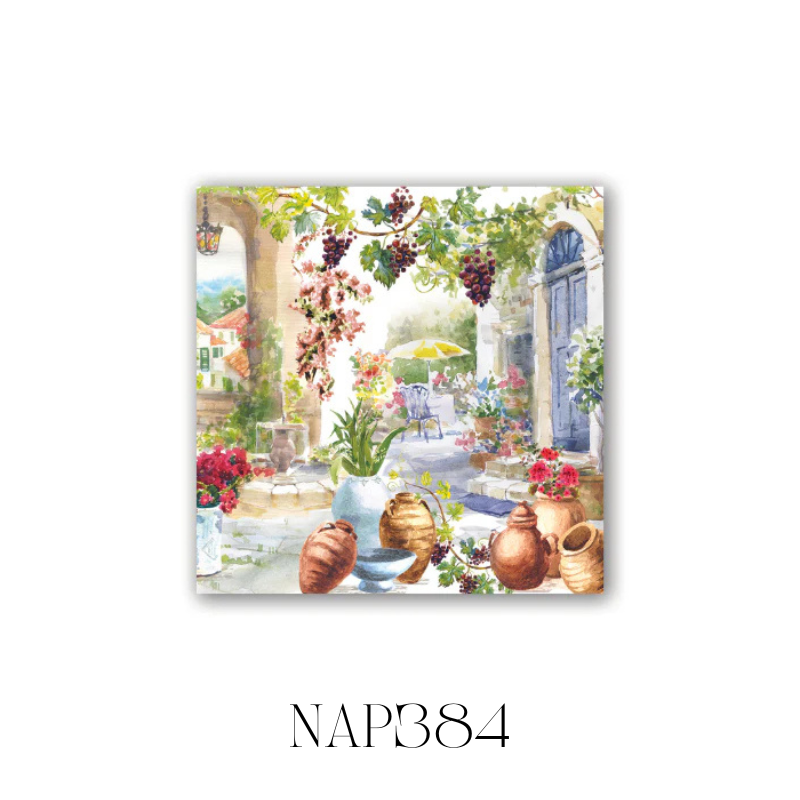 Tuscan Terrace Cocktail Napkin - Pack of 6