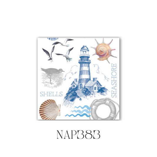 The Shore Cocktail Napkin - Pack of 6