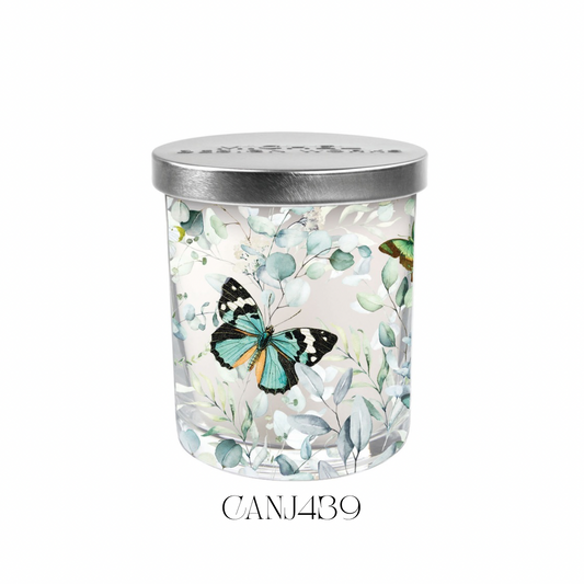 Butterfly Field Candle with Lid - Pack of 4