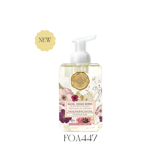 Pressed Flowers Foaming Soap  - Set of 3